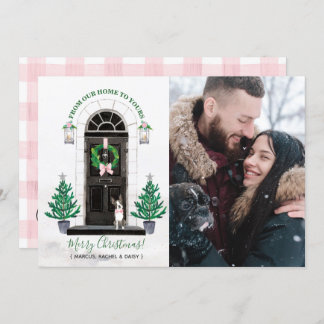 Cartões de foto de Natal de Férias de Cachorro de 