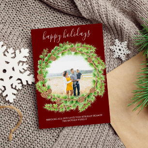 Cartões de foto de Natal de Férias Feliz da Fam