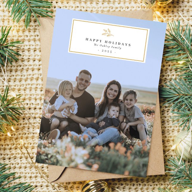 Cartões de foto de Natal de Férias Feliz da Famíli (Criador carregado)