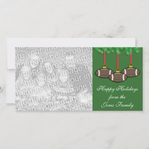 Cartões de foto de Natal de futebol