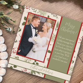 Cartões de foto de Natal de Inspirivência Floral E