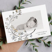 Cartões de foto de Natal de Mérito Natural Orgânic