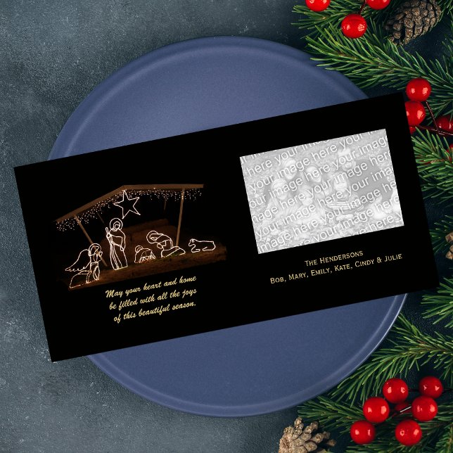 Cartões de foto de Natal de Natividade Religiosa (Criador carregado)