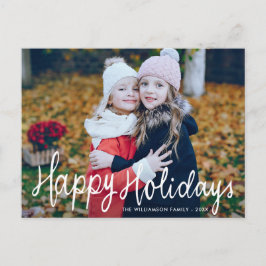 Cartões de foto de Natal de sobreposição de script