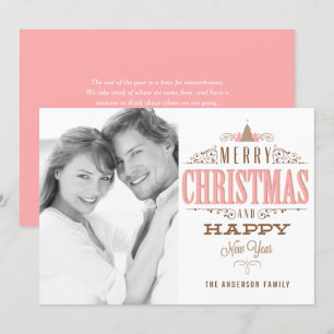 Cartões de foto de Natal DE TIPOGRÁFICO DE SCRIPT