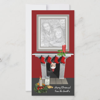 Cartões de foto de Natal engraçado