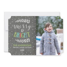 Cartões de foto de Natal feliz e quadro negro