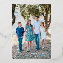 Cartões de foto de Natal Feliz Navidad Foil