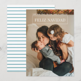 Cartões de foto de Natal Feliz Navidad Modern