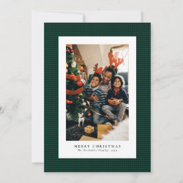 Cartões de foto de Natal Houndstooth