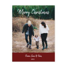 Cartões de foto de Natal - Imagem de Caligrafia Si