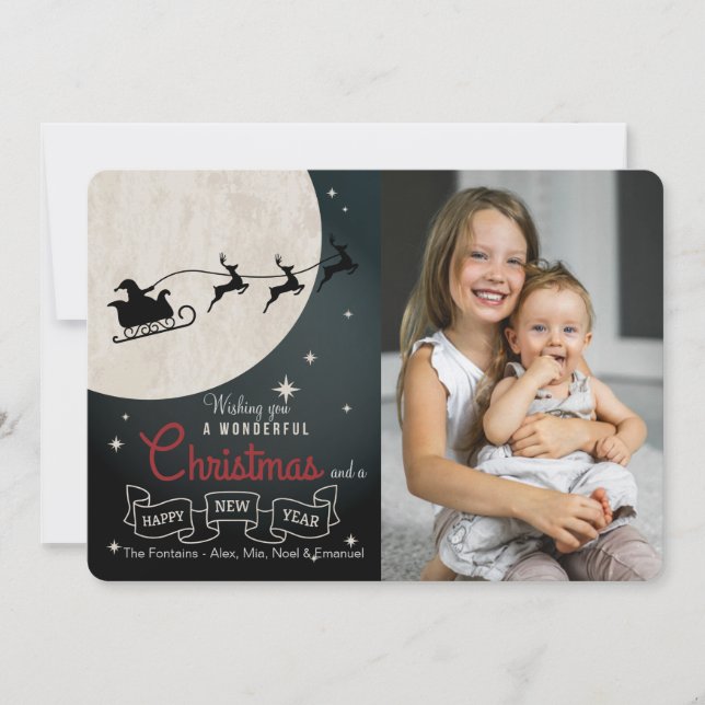 Cartões de foto de Natal maravilhoso (Frente)