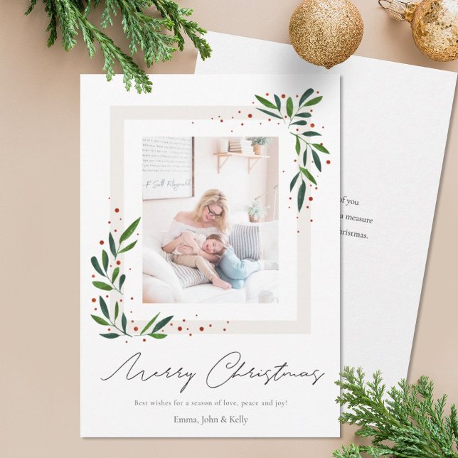 Cartões de foto de Natal minimalista (Criador carregado)