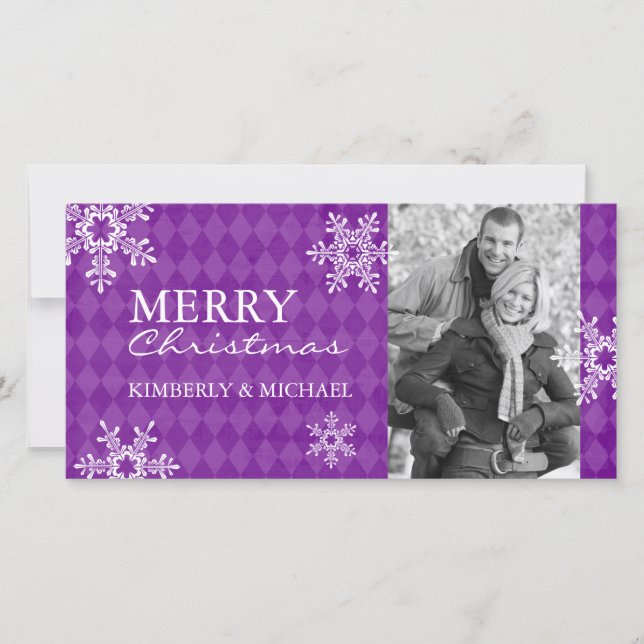 Cartões de foto de Natal modernos (Frente)