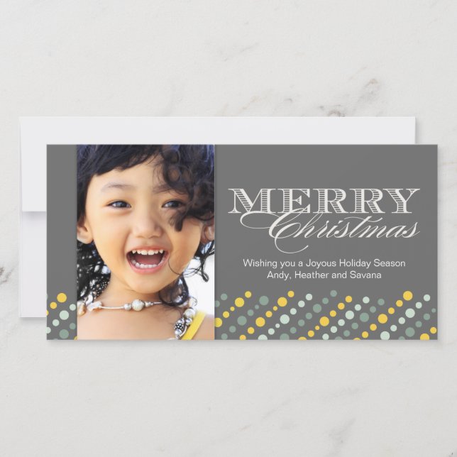 Cartões de foto de Natal personalizável (Frente)