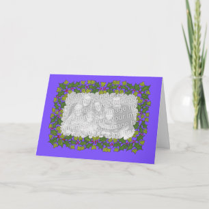 Cartões de foto de Natal Personalizável - Borda Ho