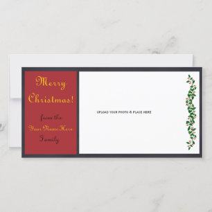 Cartões de foto de Natal personalizável - nº 1