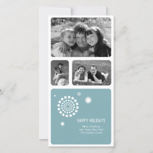 Cartões de foto de Natal pirográfico