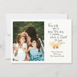 Cartões de foto de Natal Religioso Luke Bíblia Ver