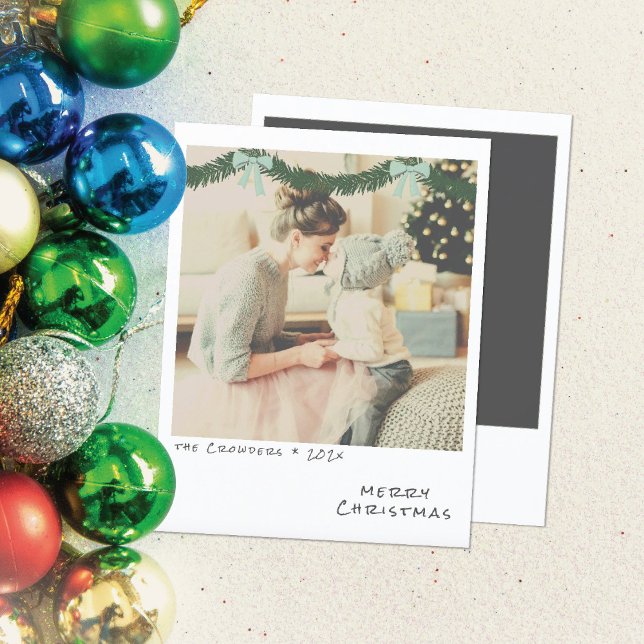 Cartões de foto de Natal Retroativo - Terra Verde  (Criador carregado)