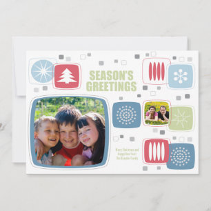Cartões de foto de Natal Swizzle Stick Personaliz