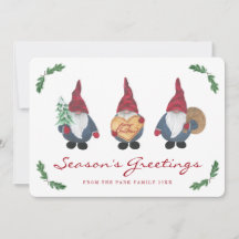 Cartões de foto de Natal Tomten