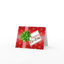 Cartões de foto de Natal Vermelho, Verde, Branco S