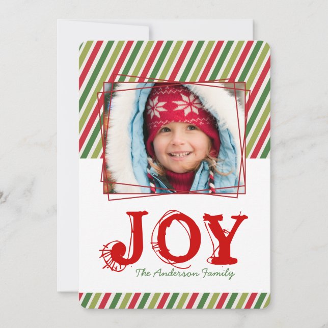 Cartões de foto de Natal Whimsical e Divertido (Frente)