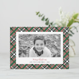 Cartões de foto de Natal xadrez