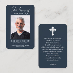 Cartões de Foto de Oração Memorial em Memória Cari