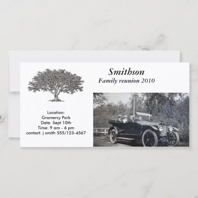 Cartões de fotos - Convite (Frente)