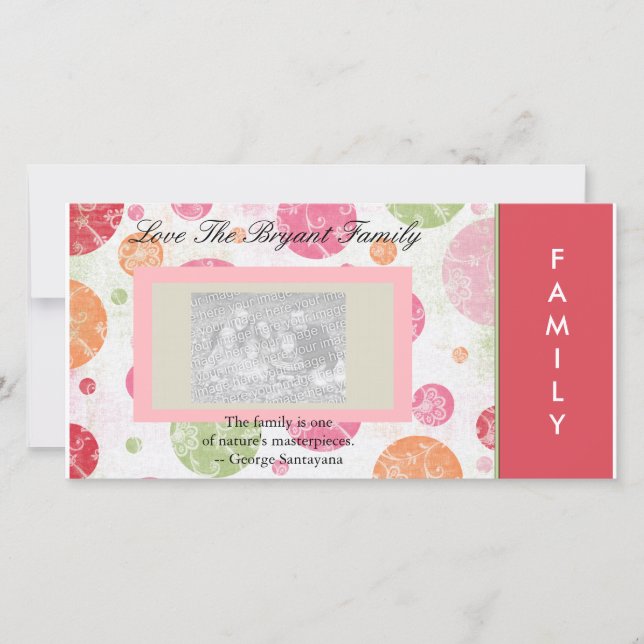 Cartões de fotos da família (Frente)