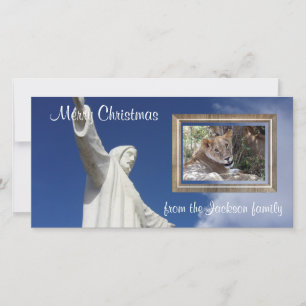cartões de fotos de estátua jesus