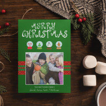 Cartões de fotos de Férias dos Globos de Neve do N