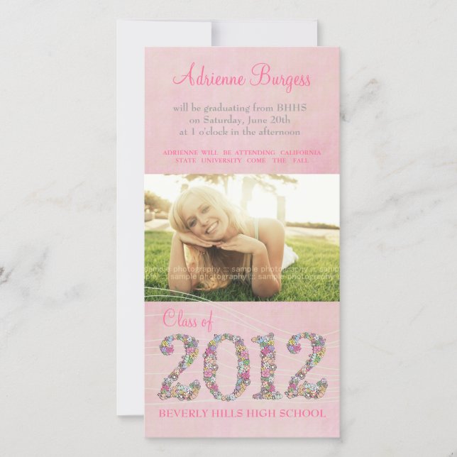 Cartões de fotos de Graduação 2012 - Classe de Bri (Frente)