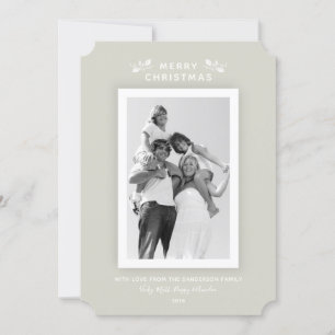 Cartões de fotos de Natal do Quadro Branco Mínim