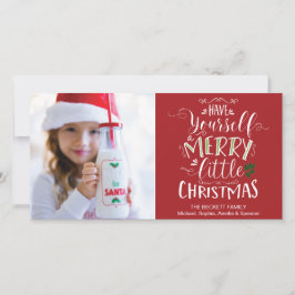 Cartões de fotos de Natal - Tenha um pouco de Feli