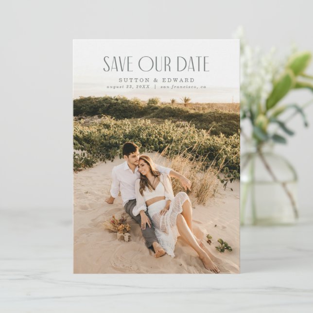 Cartões de fotos Elegante Com Elegante De cheio (Em pé/Frente)