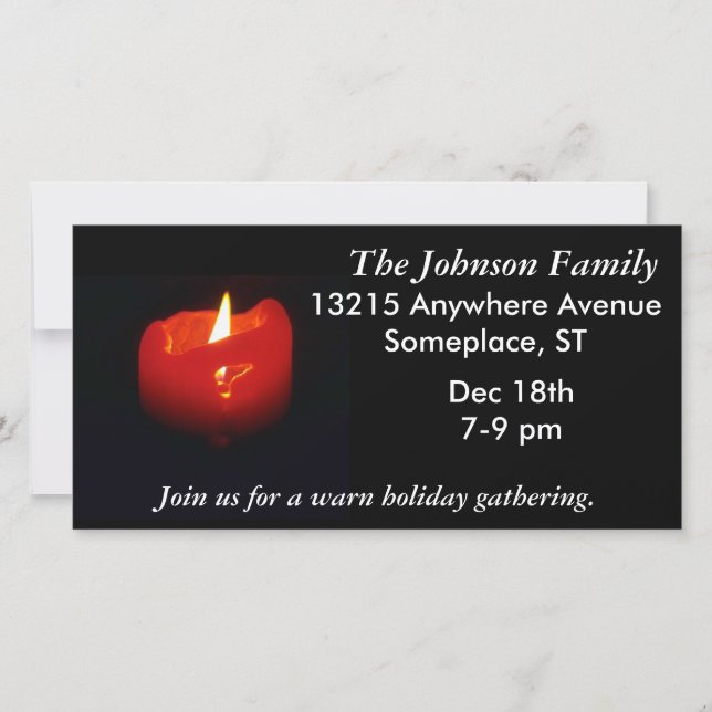 Cartões de fotos - reunião quente de férias (Frente)