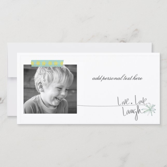 cartões de fotos simples do dia a dia (Frente)