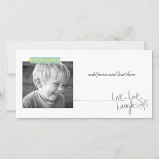 cartões de fotos simples do dia a dia