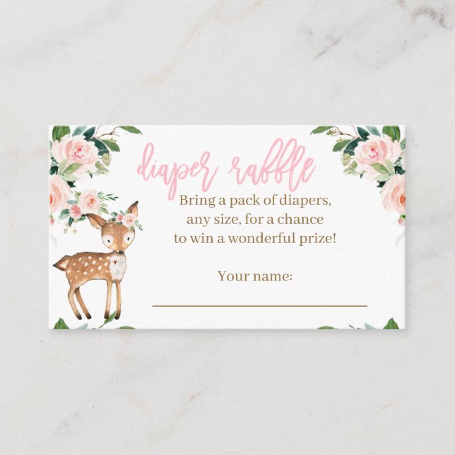 Cartões de Fralda de animais de madeira para uma g (Frente)