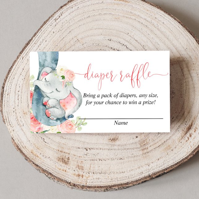 Cartões de fralda de chá de fraldas de elefante (Criador carregado)