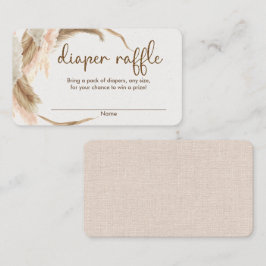 Cartões de fralda de chá de fraldas de erva Pampas