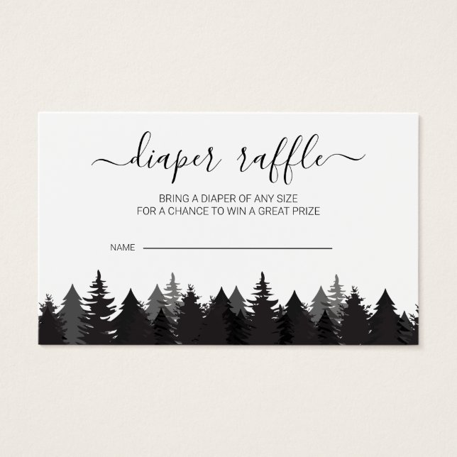 Cartões de Fralda de Chá de fraldas de pinheiro Ru (Frente)