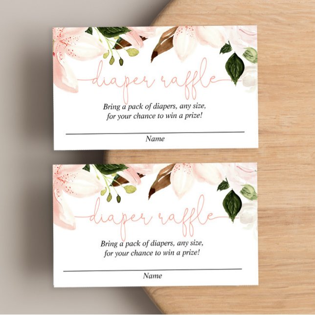 Cartões de fralda de lírios-lírios-lírios-chá de f (Criador carregado)