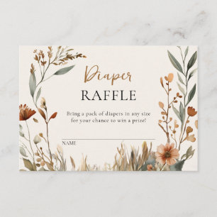 Cartões De Fralda Raffle Da Família Deer Boho Pamp