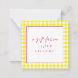 Cartões de gabinete de presente personalizados par