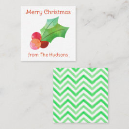 Cartões de gabinete de presentes para natal com aq