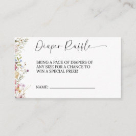 Cartões de Gabinete de Raffle fralda Um pouco de f